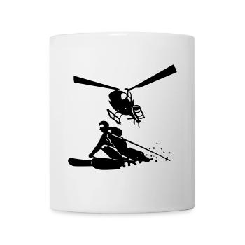 Heliskiing - Mug blanc - blanc - Devant