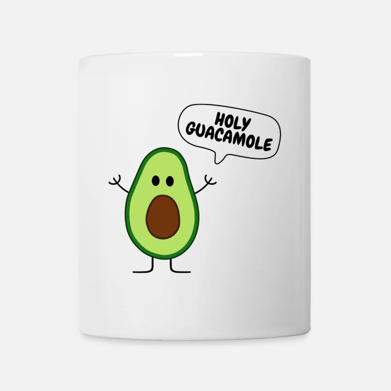 Avocado Holy Guacamole - Tasse - Weiß