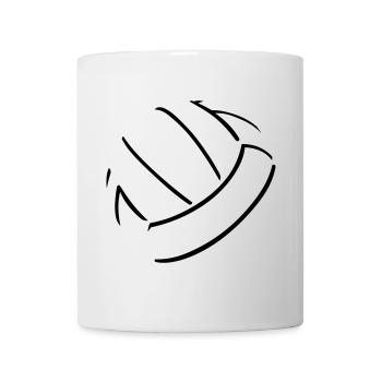 Volleyball Ball - Tasse - Weiß - Vorne