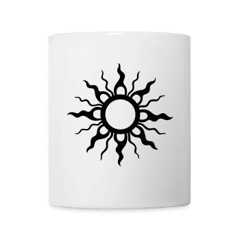 Tribal soleil, soleil tribal - Mug blanc - blanc - Devant