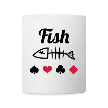 Poker : Fish - Mug blanc - blanc - Devant