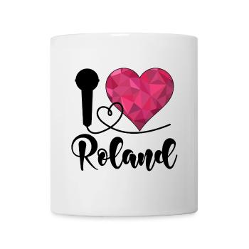 I Love Roland Ich Liebe Roland - Mug blanc - blanc - Devant