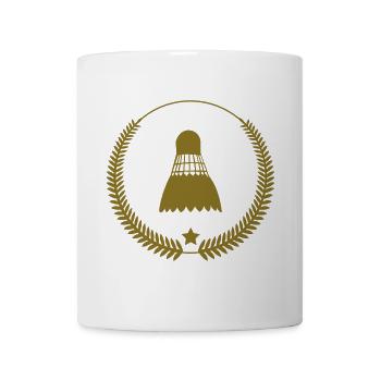 Badminton - Tasse - Weiß - Vorne