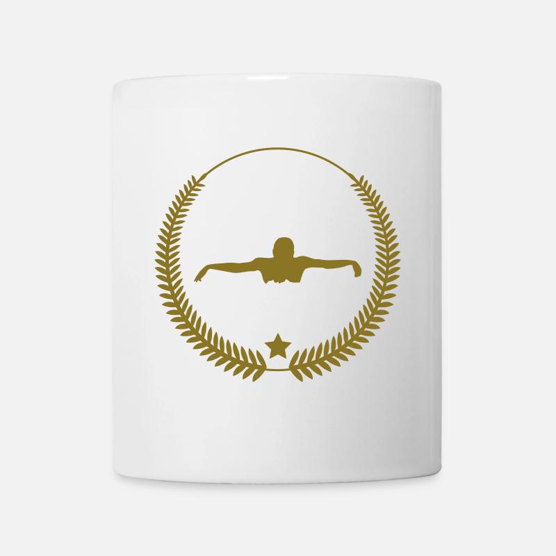 Natation - Mug blanc - blanc