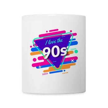 I Love The 90s Colorful 90s Design - Mug - white - Front