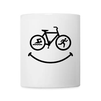 Triathlon Swim Bike Run - Mug blanc - blanc - Devant