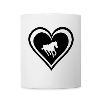Horses, horse, riding, pony, cowboy, trot, Gallop - Mug - white - Front