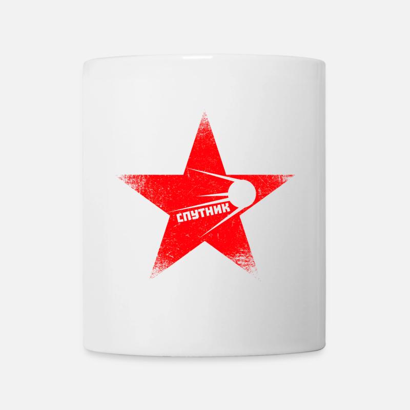 Red Star - Sputnik - Mug - white
