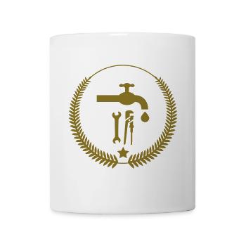 Plumber / Klempner / Plombier - Mug blanc - blanc - Devant