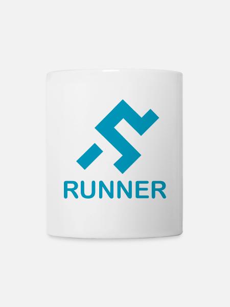 Coureur - Mug blanc - blanc