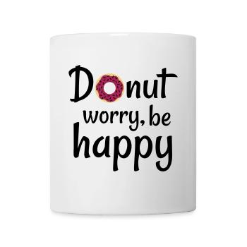 Donut Worry Be Happy - Mug blanc - blanc - Devant