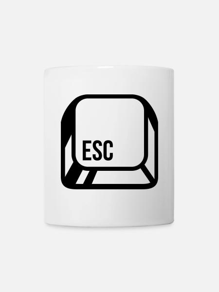 ordinateur - Mug blanc - blanc