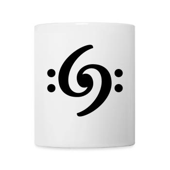Bass Clef 69 Black (FR) - Mug blanc - blanc - Devant