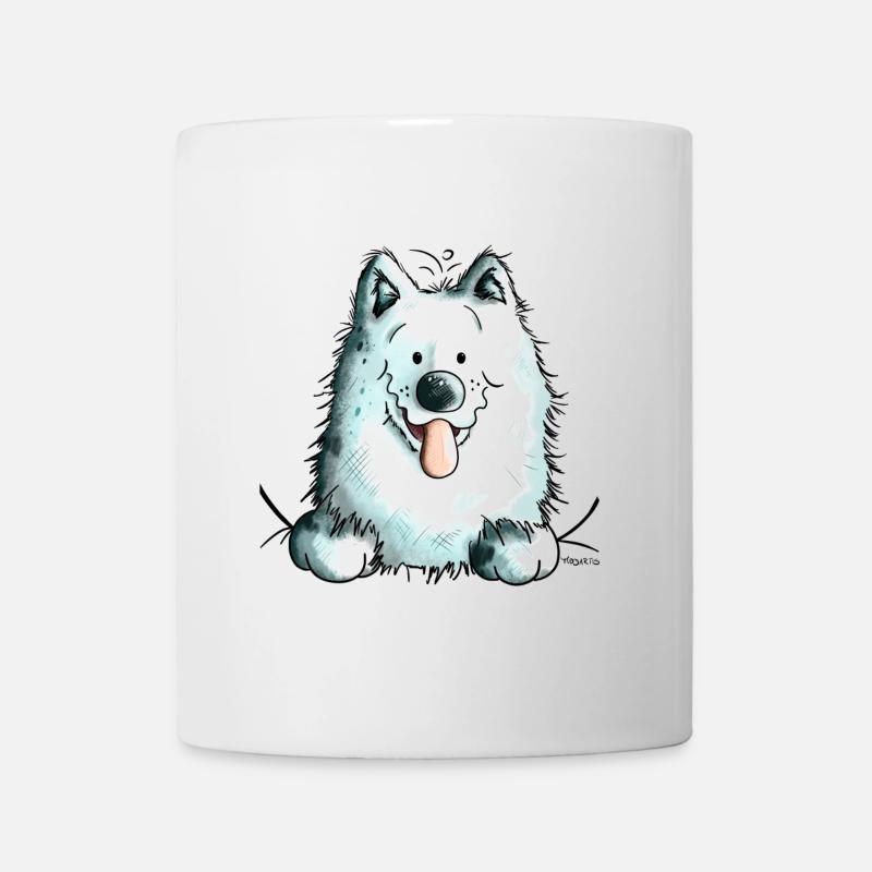 Neugieriger Samojede - Tasse - Weiß
