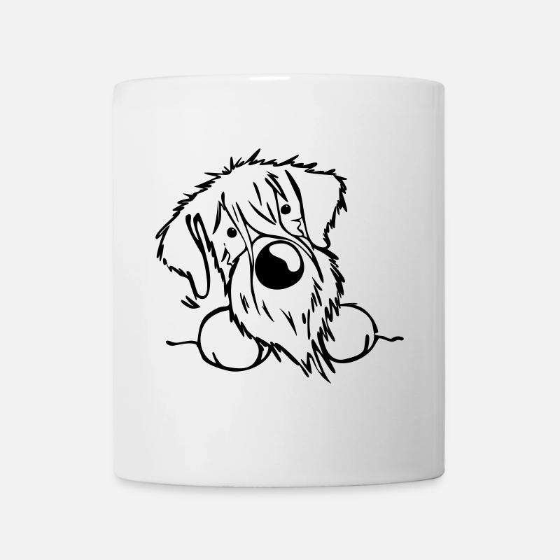 Neugieriger Schnauzer - Tasse - Weiß
