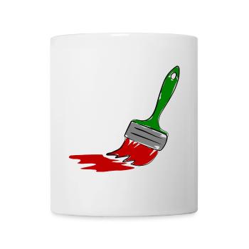 Pinceau de peintre - Mug blanc - blanc - Devant