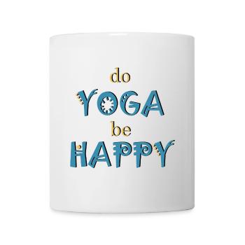 Yoga - Tasse - Weiß - Vorne