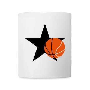 Basketball - Basket Ball - Game - Sport - Player - Tasse - Weiß - Vorne
