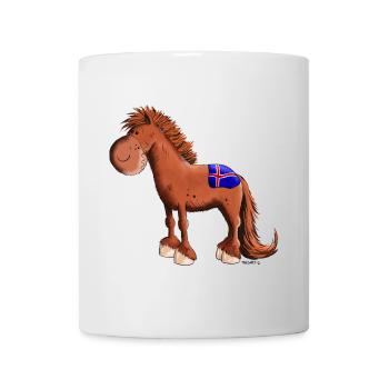 Cheval islandais - Mug blanc - blanc - Devant