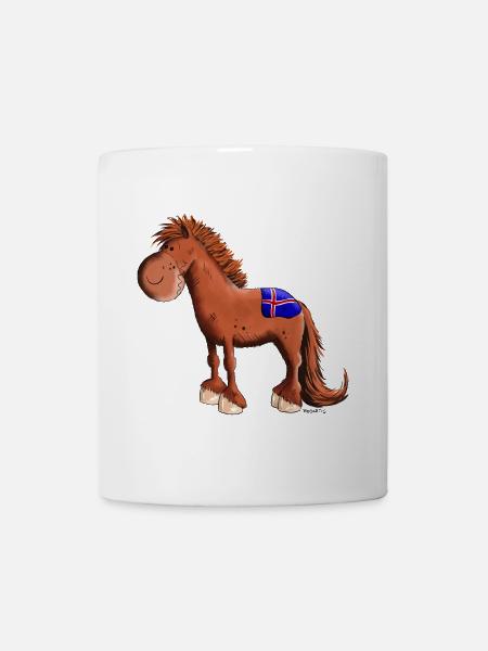 Isländer mit Fahne - Tasse - Weiß