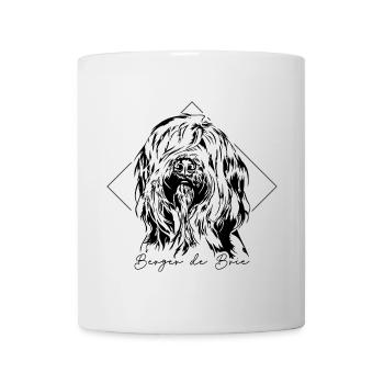 BERGER DE BRIE dog sport dog Wilsigns - Mug - white - Front