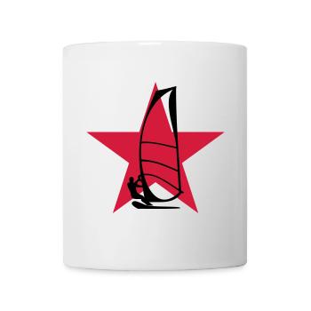 Windsurfen / Windsurfer / Windsurf / Windsurfing - Tasse - Weiß - Vorne