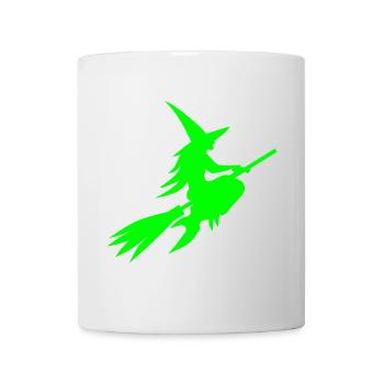 Hexe neon grün gruselig - Tasse - Weiß - Vorne