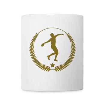 Speerwurf / Diskuswurf / Kugelstoßen / Hammerwurf - Tasse - Weiß - Vorne