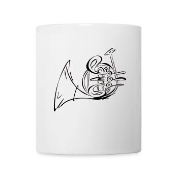 French Horn - Tasse - Weiß - Vorne