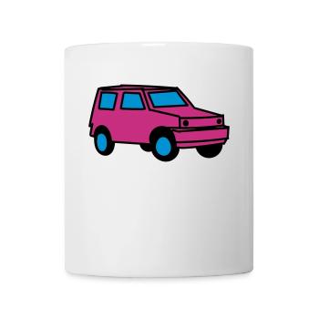 Auto - Tasse - Weiß - Vorne