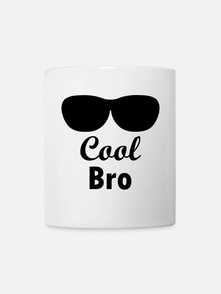 Cool Bro with sunglasses - Mug - white