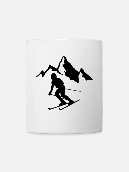 ski - Mug blanc - blanc