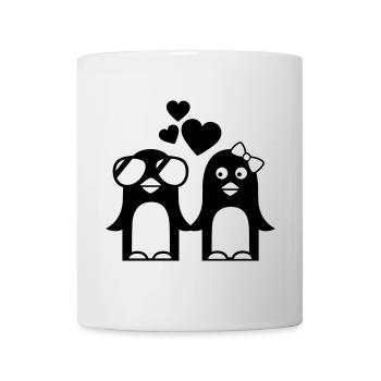 pinguine verliebt valentinstag - Tasse - Weiß - Vorne