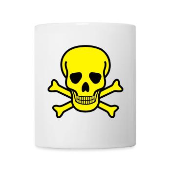 Skull, death, toxic - 2 colors - Mug - white - Front