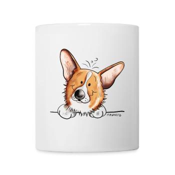 Cute Welsh Corgi Cardigan - Chien - Chiens - Mug blanc - blanc - Devant