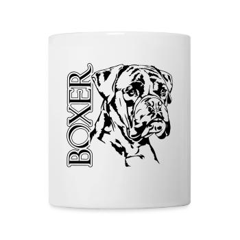 German BOXER dog dogs dog portrait Wilsigns - Mug - white - Front