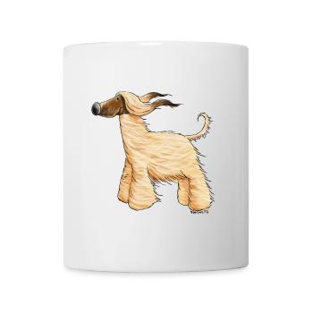 Drolliger Afghane - Afghanischer Windhund - Tasse - Weiß - Vorne