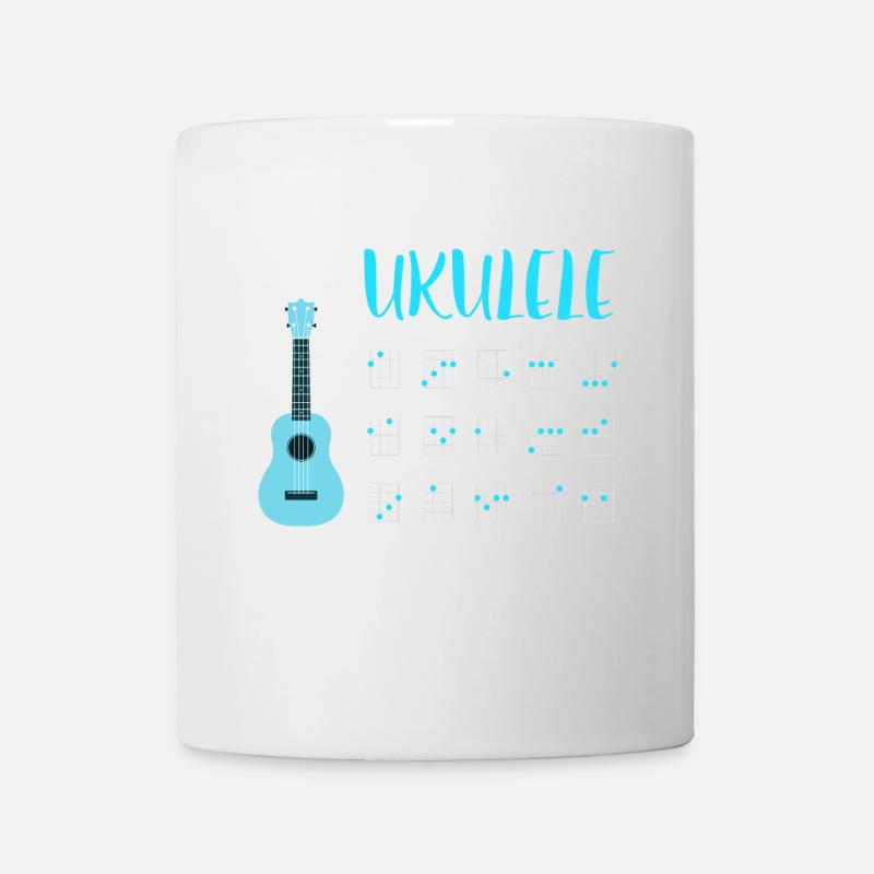 UKULELE CHORDS - Tasse - Weiß