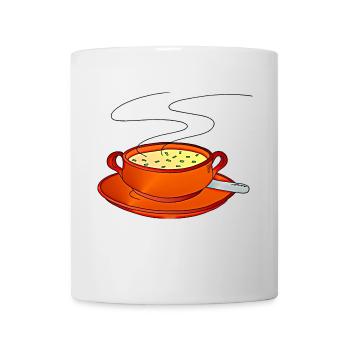 Suppe - Tasse - Weiß - Vorne