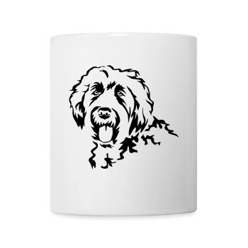 Labradoodle head - Mug - white - Front