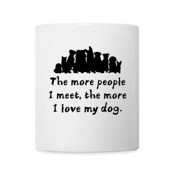 Dog love - Mug blanc - blanc - Devant