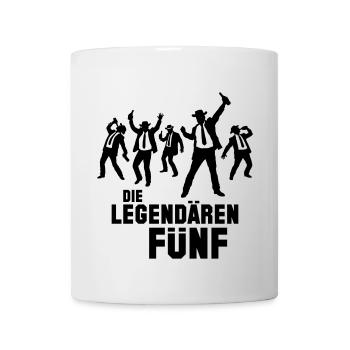 Die Legendären Fünf (Quintett Der Legenden) - Tasse - Weiß - Vorne
