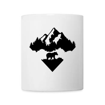 Bear, Forest and Mountains - Mug - white - Front