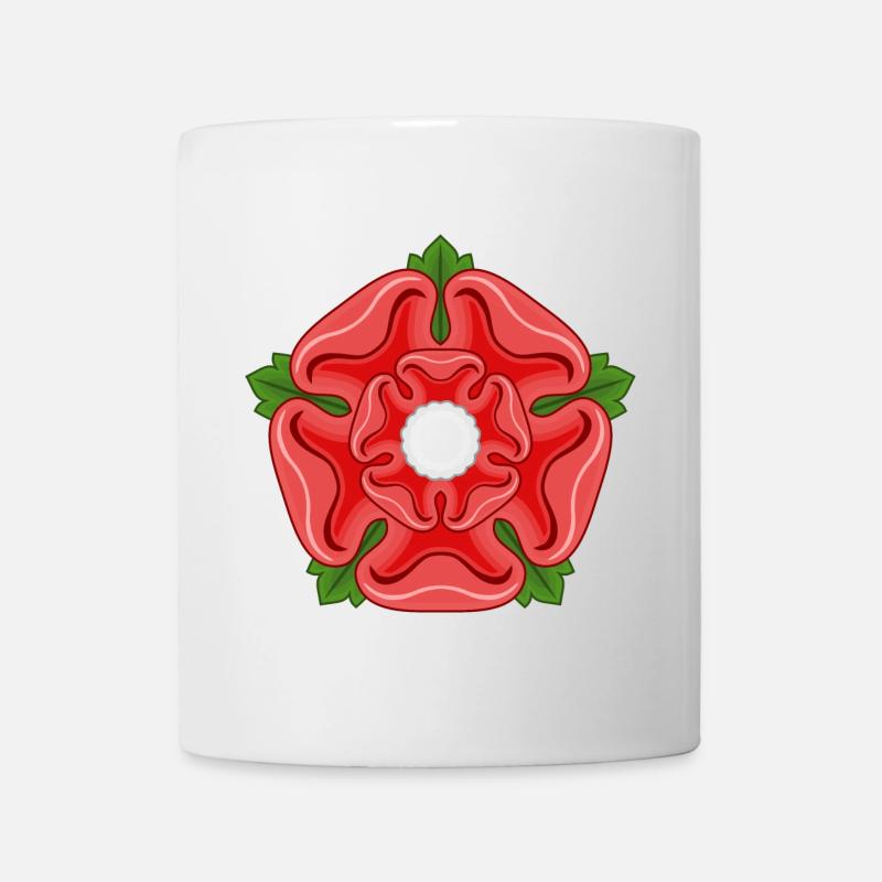Red Rose of Lancaster Lancashire - Mug - white