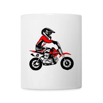 Kinder Motocross - KIDS MX - Tasse - Weiß - Vorne