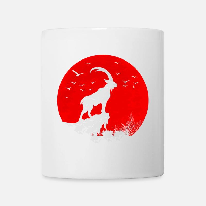 Red Moon and Capricorn - Mug - white