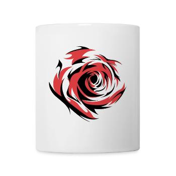 rose flowers flower roses symbol illustration icon - Mug - white - Front