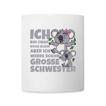 Große Schwester Koala Koalas Geschwister Mädchen - Tasse - Weiß - Vorne