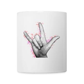 LOVE YOU Red - Mug - white - Front