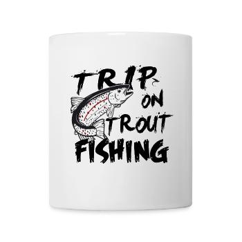 Fishing: Trip on trout fishing - Mug - white - Front